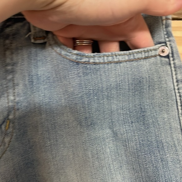 American Eagle size 26x28 extreme flex 4 slim straight light wash stretchy jeans - Picture 3 of 13